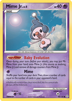 Mime Jr. Diamond & Pearl card