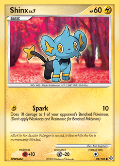 Shinx Diamond & Pearl card