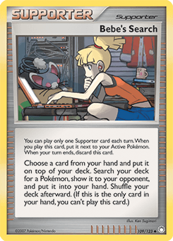 Bebe's Search Mysterious Treasures card