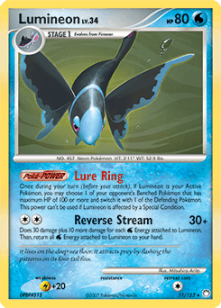 Lumineon Mysterious Treasures card