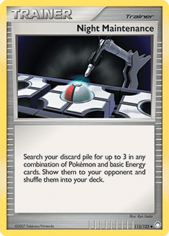 Night Maintenance Mysterious Treasures card