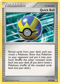Quick Ball Mysterious Treasures card