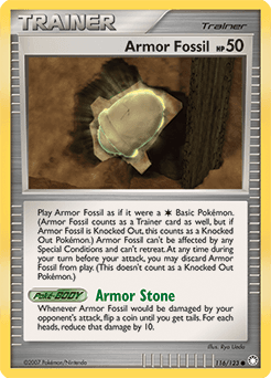 Armor Fossil Mysterious Treasures card