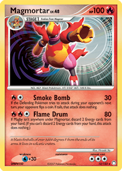 Magmortar Mysterious Treasures card