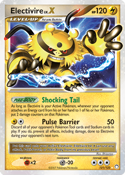 Electivire LV.X Mysterious Treasures card