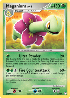 Meganium Mysterious Treasures card