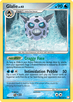 Glalie Mysterious Treasures card
