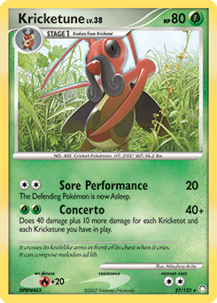 Kricketune Mysterious Treasures card