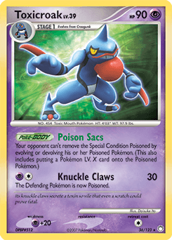 Toxicroak Mysterious Treasures card