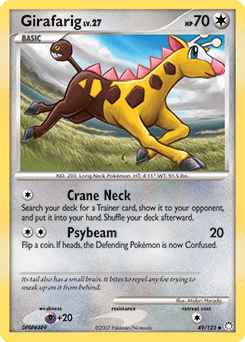 Girafarig Mysterious Treasures card