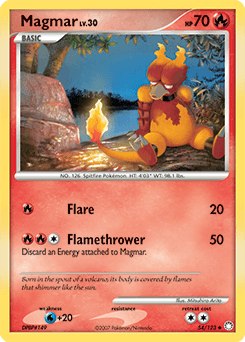 2007 Mysterious Treasures Magmar #54