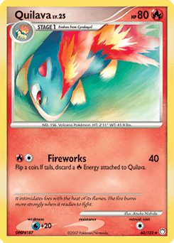 Quilava Mysterious Treasures card