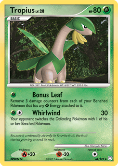 Tropius Mysterious Treasures card