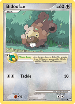 Bidoof Mysterious Treasures card