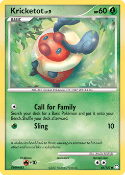Kricketot Mysterious Treasures card