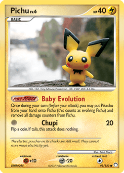 Pichu Mysterious Treasures card
