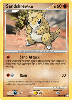 Sandshrew Mysterious Treasures card