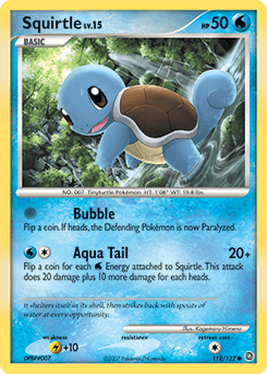2007 Secret Wonders Squirtle #112