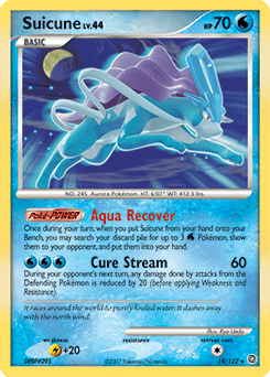 Suicune Secret Wonders card