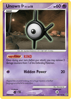 2007 Secret Wonders Unown [K] #68