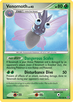 Venomoth Secret Wonders card
