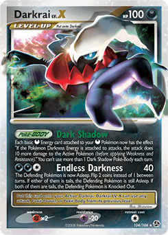 Darkrai LV.X Great Encounters card