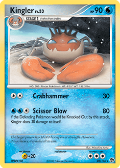 Kingler Great Encounters card