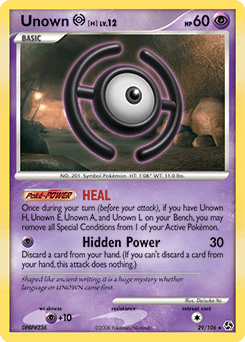 2008 Great Encounters Unown [H] #29