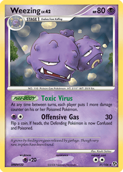 Weezing Great Encounters card
