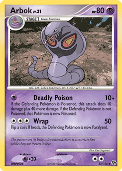 Arbok Great Encounters card