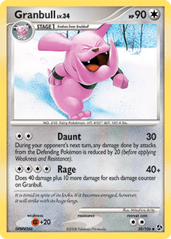 Granbull Great Encounters card