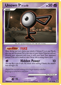2008 Great Encounters Unown [F] #56