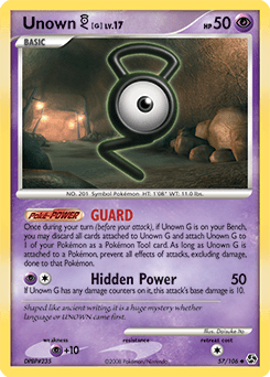 Unown [G] Great Encounters card