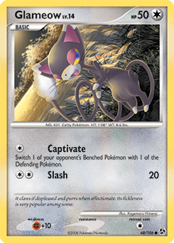Glameow Great Encounters card