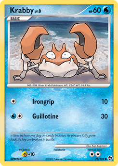 Krabby Great Encounters card