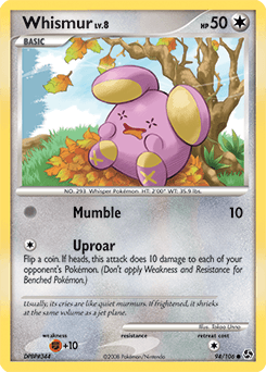 Whismur Great Encounters card