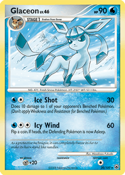 Glaceon Majestic Dawn card