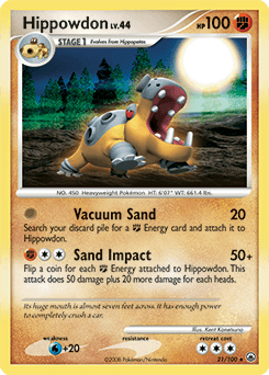 Hippowdon Majestic Dawn card