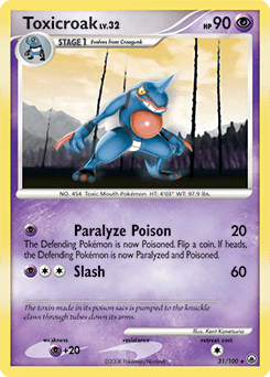 Toxicroak Majestic Dawn card
