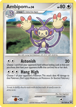 Ambipom Majestic Dawn card
