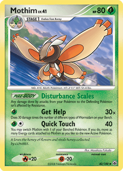 Mothim Majestic Dawn card