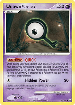 Unown [Q] Majestic Dawn card