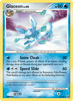 Glaceon Majestic Dawn card