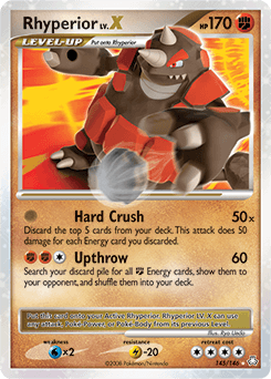 2008 Legends Awakened Rhyperior LV.X #145