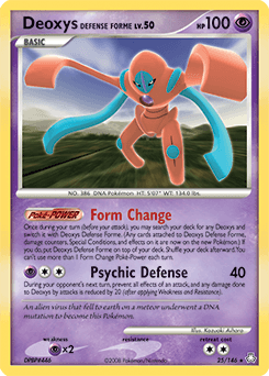 2008 Legends Awakened Deoxys Defense Forme #25