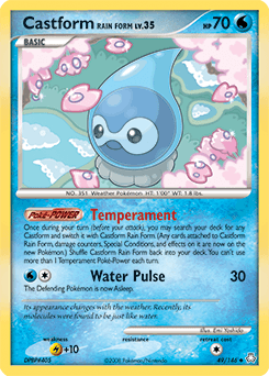 2008 Legends Awakened Castform Rain Form #49