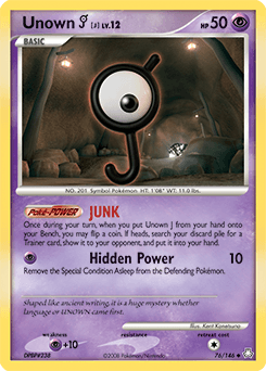 Unown [J] Legends Awakened card