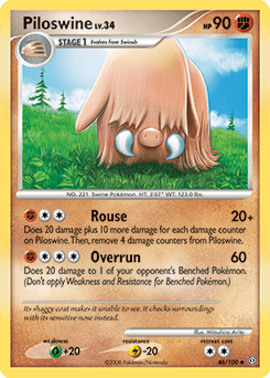 Piloswine Stormfront card