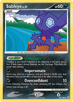 Sableye Stormfront card