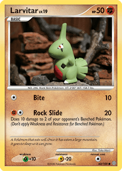 Larvitar Stormfront card
